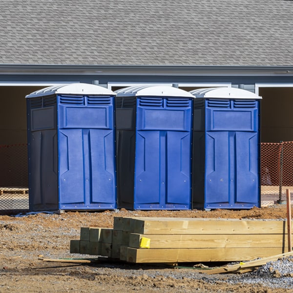 is there a specific order in which to place multiple portable restrooms in Grassy Meadows